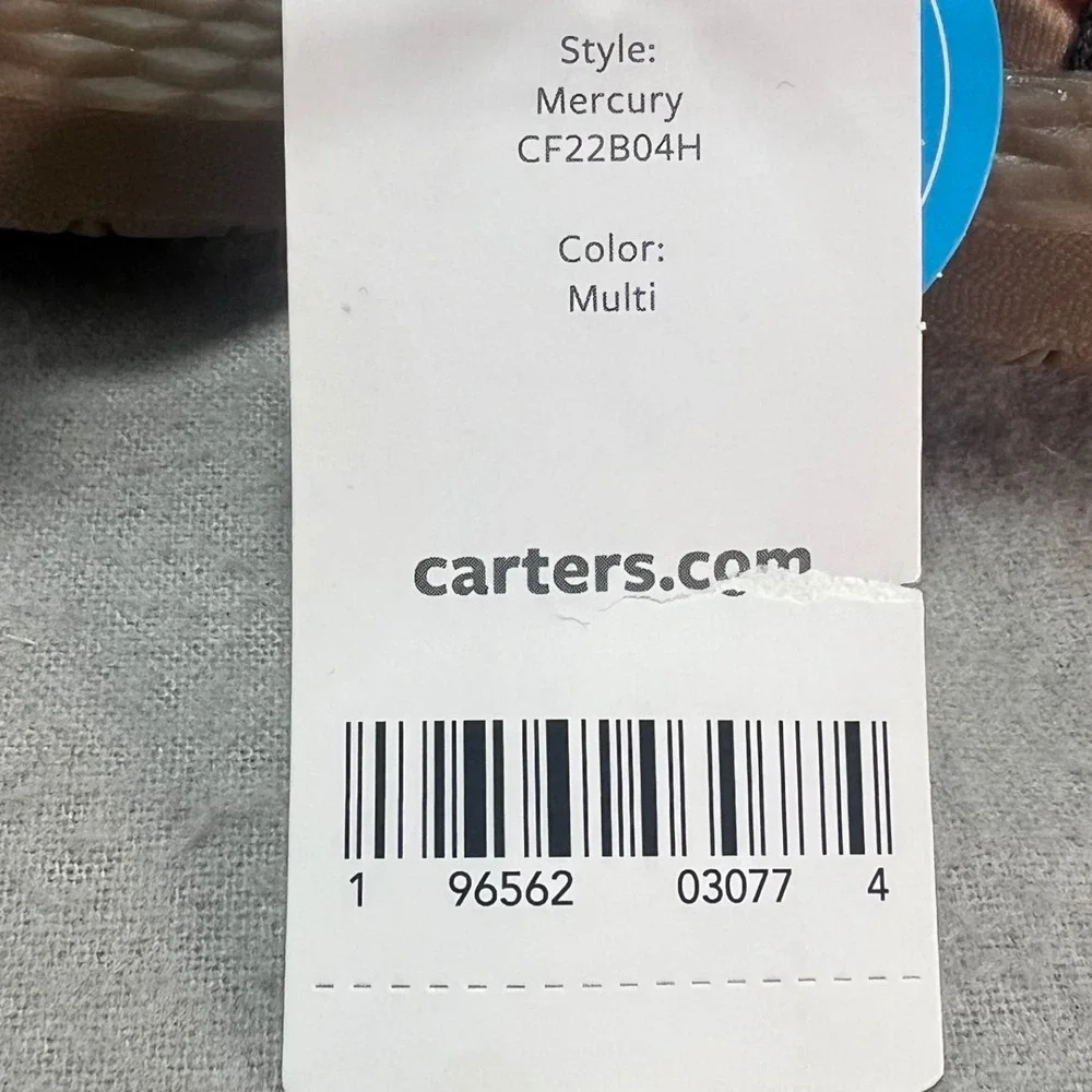 Carter's Mercury Toddler Sneakers Gray Orange Recycled Materials Athletic Size 4
